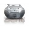 LENCO SCD-420 BOOMBOX CD / KASETTE Silver