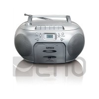 LENCO SCD-420 BOOMBOX CD / KASETTE Silver