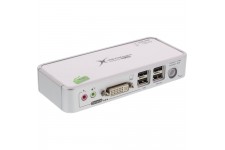 KVM Commutateur, InLine®, DVI, 2 x, USB, avec Audio
