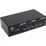 Commutateur KVM de bureau InLine® Hub DisplayPort USB 3.0 à 2 ports avec audio