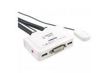 Commutateur KVM InLine® 2 ports DVI-D USB avec audio