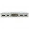 Commutateur KVM InLine® 4 ports DVI-D + USB + Audio incl. 2 jeux de câbles