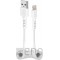 SBS USB sur le câble en spirale Lightning 17-50 cm blanc