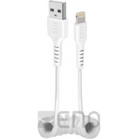 SBS USB sur le câble en spirale Lightning 17-50 cm blanc