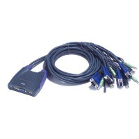 KVM Commutateur, ATEN, 2 x, CS64US, USB + Audio