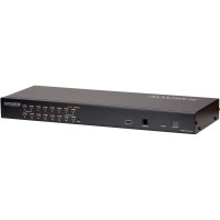 ATEN KH1516A, commutateur KVM Cat.5 à 16 ports avec connexion en guirlande, 19 ", 1U