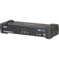 Commutateur KVMP, 2 ports, ATEN CubiQ CS1782A, DVI, USB 2.0, Audio 7.1