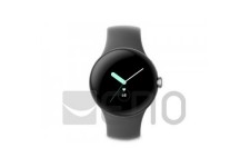 Google Pixel Watch Montre connectée Android avec suivi et analyse des activités Boîtier en acier inoxydable Argent Poli avec bracelet sport couleur Charbon, WiFi/BT