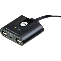 Commutateur de données USB 2.0, ATEN US224, 4x Périphérique USB 2.0 sur 2 PC