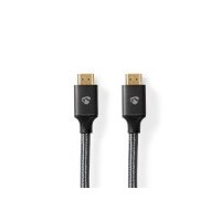 Câble HDMI Haute Vitesse avec ethernet | HDMI™ Connecteur | HDMI™ Connecteur | 4K@30Hz | ARC | 18 Gbps | 10.00 m | Rond | Coton 