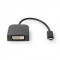 Adaptateur USB-C™ | USB 3.2 Gen 1 | USB-C™ Mâle | DVI-D 24+1 Broches Femelle | 1080p | 0.20 m | Rond | Plaqué nickel | PVC | Noi