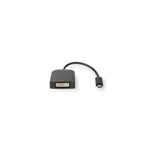 Adaptateur USB-C™ | USB 3.2 Gen 1 | USB-C™ Mâle | DVI-D 24+1 Broches Femelle | 1080p | 0.20 m | Rond | Plaqué nickel | PVC | Noi