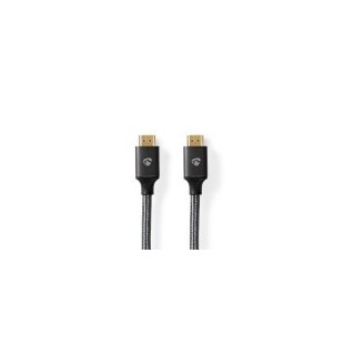 Câble ultra haute vitesse HDMI | HDMI™ Connecteur | HDMI™ Connecteur | 8K@60Hz | 48 Gbps | 3.00 m | Rond | 6.7 mm | Gris Métal G