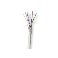 Réseau Câble Rouleau | CAT6 | Échoué | S/FTP | CCA | 305.0 m | Intérieur | Rond | PVC | Gris | Boîte de Tirage