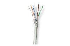 Réseau Câble Rouleau | CAT6 | Échoué | S/FTP | CCA | 305.0 m | Intérieur | Rond | PVC | Gris | Boîte de Tirage