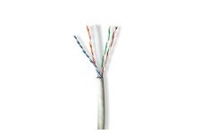 Réseau Câble Rouleau | CAT6a | Solide | U/UTP | Cuivre | 100.0 m | Intérieur | Rond | LSZH | Gris | Boîte