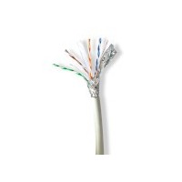 Réseau Câble Rouleau | CAT6a | Solide | S/FTP | Cuivre | 100.0 m | Intérieur | Rond | LSZH | Gris | Boîte