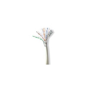 Réseau Câble Rouleau | CAT6a | Solide | S/FTP | Cuivre | 100.0 m | Intérieur | Rond | LSZH | Gris | Boîte