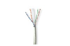 Réseau Câble Rouleau | CAT6a | Solide | U/UTP | Cuivre | 305.0 m | Intérieur | Rond | LSZH | Gris | Boîte de Tirage