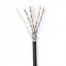Réseau Câble Rouleau | CAT6 | Solide | S/FTP | CCA | 100.0 m | Dehors | Rond | PE | Noir | Boîte