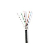 Réseau Câble Rouleau | CAT6 | Solide | S/FTP | CCA | 100.0 m | Dehors | Rond | PE | Noir | Boîte