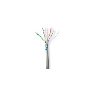 Réseau Câble Rouleau | CAT6 | Échoué | F/UTP | CCA | 305.0 m | Intérieur | Rond | PVC | Gris | Boîte