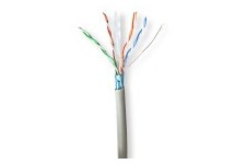 Réseau Câble Rouleau | CAT6 | Échoué | F/UTP | CCA | 305.0 m | Intérieur | Rond | PVC | Gris | Boîte