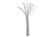 Réseau Câble Rouleau | CAT6 | Échoué | F/UTP | CCA | 305.0 m | Intérieur | Rond | PVC | Gris | Boîte