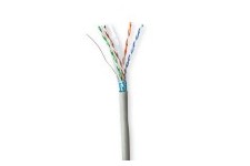 Réseau Câble Rouleau | CAT6 | Solide | F/UTP | CCA | 50.0 m | Intérieur | Rond | PVC | Gris | Boîte