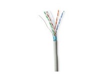Réseau Câble Rouleau | CAT6 | Solide | F/UTP | CCA | 100.0 m | Intérieur | Rond | PVC | Gris | Boîte