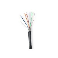 Réseau Câble Rouleau | CAT6 | Solide | S/FTP | Cuivre | 305.0 m | Dehors | Rond | PE | Noir | Boîte