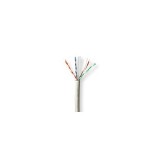 Réseau Câble Rouleau | CAT6 | Solide | U/UTP | Cuivre nu | 100.0 m | Intérieur | Rond | LSZH | Gris | Boîte