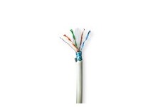 Réseau Câble Rouleau | CAT6 | Solide | F/UTP | Cuivre nu | 100.0 m | Intérieur | Rond | LSZH | Gris | Boîte