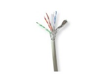 Réseau Câble Rouleau | CAT6 | Échoué | S/FTP | Cuivre nu | 305.0 m | Intérieur | Rond | LSZH | Gris | Boîte