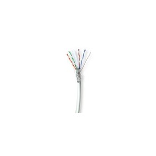 Réseau Câble Rouleau | CAT6 | Solide | S/FTP | Cuivre nu | 100.0 m | Intérieur | Rond | LSZH | Gris | Boîte