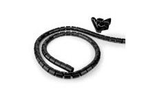 Gestion des câbles | Manchon en spirale | 1 pièces | Épaisseur maximale du câble: 28 mm | PE | Noir