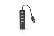 Hub USB | USB-A Mâle | USB-A Femelle | 3-Port port(s) | Alimenté par port USB | SD & MicroSD / 3x USB