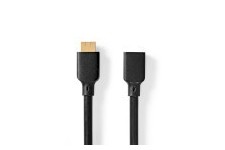 Câble ultra haute vitesse HDMI | HDMI™ Connecteur | HDMI™ Femelle | 8K@60Hz | 48 Gbps | 1.00 m | Rond | 7.9 mm | Noir | Envelopp