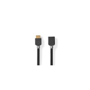 Câble HDMI Haute Vitesse avec ethernet | HDMI™ Connecteur | HDMI™ Femelle | 8K@60Hz | eARC | 48 Gbps | 1.00 m | Rond | PVC | Ant