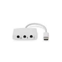 Adaptateur USB-C™ | USB 2.0 | USB-C™ Mâle | 3.5 mm Femelle | 0.10 m | Rond | Plaqué nickel | ABS/PVC | Blanc | Boîte