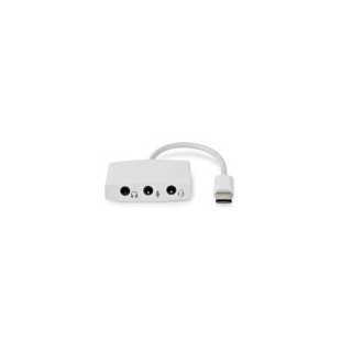 Adaptateur USB-C™ | USB 2.0 | USB-C™ Mâle | 3.5 mm Femelle | 0.10 m | Rond | Plaqué nickel | ABS/PVC | Blanc | Boîte