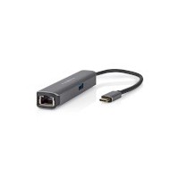 Adaptateur Multi-Ports USB | USB 3.2 Gen 1 | USB-C™ Mâle | RJ45 Femelle / Sortie HDMI ™ / USB-A Femelle / USB-C™ Femelle | 5 Gbp