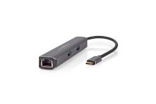 Adaptateur Multi-Ports USB | USB 3.2 Gen 1 | USB-C™ Mâle | RJ45 Femelle / Sortie HDMI ™ / 2x USB-A Femelle / 2x USB-C™ | 5 Gbps 