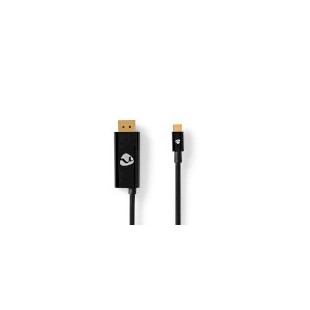 Adaptateur USB-C™ | USB 3.2 Gen 1 | USB-C™ Mâle | DisplayPort Mâle / USB-C™ Femelle | 8K@30Hz | 2.00 m | Rond | Plaqué nickel | 