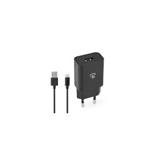 Chargeur mural | 5 W | Fonction de charge rapide | 1.0 A A | Nombre de sorties: 1 | USB-A | Micro USB (Loose) Câble | 1.00 m | S