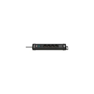 Multiprise Premium-Line avec USB 4 voies noir 1,80 m H05VV-F 3G1.5