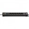 Multiprise Premium-Line avec USB 6 voies noir 3,00 m H05VV-F 3G1.5