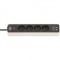 Multiprise Ecolor avec USB 4 voies blanc/noir 1,50 m H05VVF3G1.5