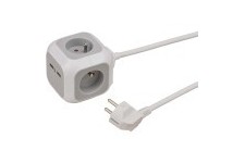 Bloc de prise chargeur USB ALEA-Power 4 voies 1,40 m H05VV-F 3G1.5