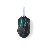 Souris de jeu | Filaire | 1200 / 1800 / 2400 / 3600 dpi | PPP (DPI) réglable | Nombre de boutons: 6 | Boutons programmables | Dr